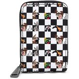 Loungefly Looney Tunes Black And White Checkered Character Accordion Wallet - New, With Tags