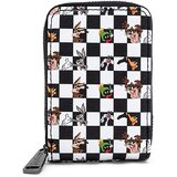 Looney Tunes Black And White Checkered Character Accordion Wallet by Loungefly - New, With Tags