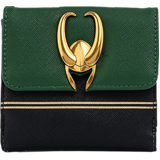 Loungefly Marvel Loki Helmet 5" Faux Leather Tri-fold Wallet - New, With Tags
