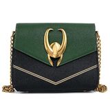 Loungefly Marvel Loki Helmet 12" Faux Leather Crossbody Bag - New, With Tags