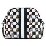 Loungefly Looney Tunes Black And White Checkered Character Crossbody Bag - New, With Tags