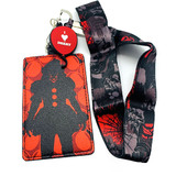 IT Pennywise I Love Derby With Balloon Lanyard by Loungefly - New, With Cardholder & Charm