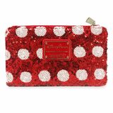 Loungefly Disney Minnie Mouse Bow Sequin Wallet - New, With Tags