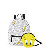 Warner Bros. Looney Tunes Totally Tweety Bird Mini Backpack & Coin Purse Set - New, With Tags