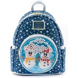 Loungefly Disney Mickey Mouse Snowman Snow Globe Mini Backpack - New, With Tags