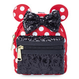 Disney Minnie Mouse Sequin And Polka Dot Wristlet Bag by Loungefly - New, With Tags