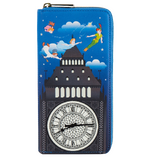 Loungefly Disney Peter Pan Clock (Glow-In-The-Dark) Zip Wallet/Purse - New, With Tags