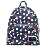 Loungefly Disney Minnie Mouse Polka Dots Blue Mini Backpack - New, With Tags