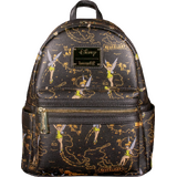 Loungefly Disney Peter Pan Tinker Bell Map Gold Print Mini Backpack - New, With Tags