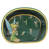 Loungefly Disney Peter Pan Tinker Bell Zip Around Cosmetic Bag Set - New, With Tags