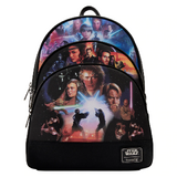 Loungefly Star Wars Prequel Trilogy Triple Pocket Mini Backpack - New, With Tags