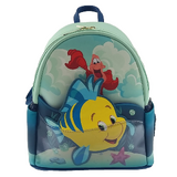 Loungefly Disney The Little Mermaid Sidekicks (Flounder & Sebastian) Mini Backpack - New, With Tags