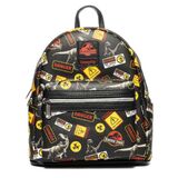 Loungefly Jurassic Park Warning Signs Mini Backpack - New, With Tags