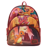 Loungefly Pokemon Charmander Evolutions Triple Pocket 13" Backpack - New, With Tags