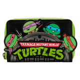 Loungefly Teenage Mutant Ninja Turtles Sewer Cap Chibi Zip Wallet/Purse - New, With Tags