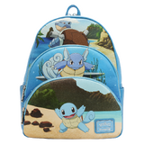 Loungefly Pokemon Squirtle Evolution 3 Pocket 13" Mini Backpack - New, With Tags