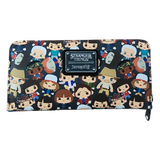 Loungefly Netflix Stranger Things Chibi Characters Print Wallet/Purse - New, With Tags