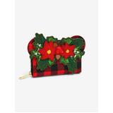 Loungefly Disney Minnie Mouse Plaid Holiday Christmas Wallet - New, With Tags