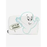 Loungefly Casper The Friendly Ghost Let's Be Friends (Glows In The Dark) Wallet - New, With Tags
