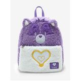 Loungefly Care Bears Bright Heart Raccoon Fuzzy Mini Backpack - New, With Tags