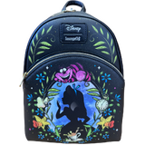 Loungefly Disney Alice In Wonderland Alice And Icons (Floral Cameo) Mini Backpack - New, With Tags