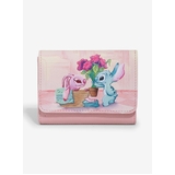 Loungefly Disney Lilo & Stitch Stitch & Angel Laundry Day Mini Flap Wallet - New, With Tags