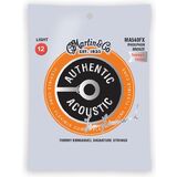 Martin Flexible Core Phosphor Bronze Authentic Acoustic Guitar Strings MA540FX Light Tommy Emmanuel 12-54