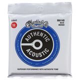 Martin MA140 Authentic Acoustic Strings - Light 80/20 Bronze 12-54