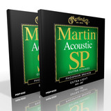Twin Pack - Martin Acoustic Strings Extra Light Phosphor MSP4000