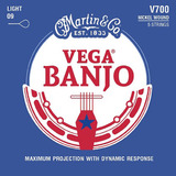Martin V700 Nickel Wound Vega Banjo Strings - Set of 5 - Light Gauge