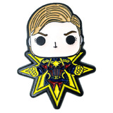 Marvel Captain Marvel (Glows In The Dark) Pin/Badge By Marvel Collector Corps - New, Sealed