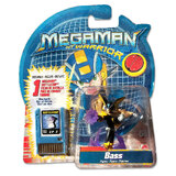 MegaMan NT Warrior Figurine - Bass (With Battlechip) - New, Sealed