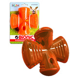 Bionic Stuffer by Outward Hound - Super Durable Treat Dispenser Toy - Orange