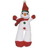 Patchwork Pet Long Leg Snowman Plush Dog Toy - New With Tags