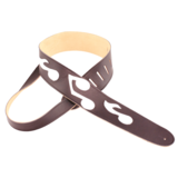 Perri's Guitar Strap 100% Leather - Music Notes