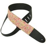 Perri's Guitar Strap 100% Leather - Art Print Fabric Designs P25M-76