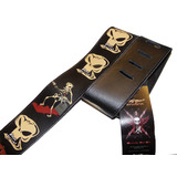 Perri's Guitar Strap 100% Leather - Vulture Kulture Series "The Rocking Dead" - New With Tags