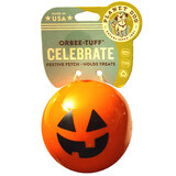 Planet Dog Orbee Tuff Halloween Jack O Lantern Ball - Large