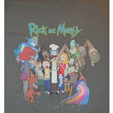 Rick And Morty Cast Shirt Grey - Mens T-Shirt - New With Printed Tag