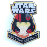 Star Wars Smuggler's Bounty Souvenir Pin Badge Poe Dameron Mint Condition