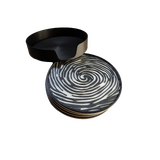 Supportive Solutions 3D Printed Fingerprint Coasters Coasters - Set Of 4 - New, Handmade [Colour:Black/White]