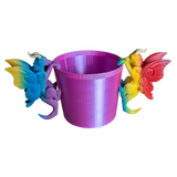 Supportive Solutions 3D Printed Dragon Plant Buddies (Set of 2) - New, Handmade