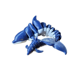 Supportive Solutions 3D Printed Articulated Dolphins, Set Of Two Flexible Figure - New, Handmade