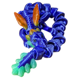 Supportive Solutions 3D Printed Articulated Whisper Dragon Flexible Figure - New, Handmade