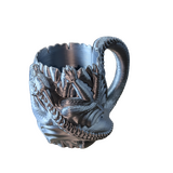 Supportive Solutions 3D Printed Epic Dragon Can Holder - Silver Silk - New, Handmade