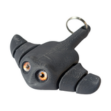 Supportive Solutions Sting Ray Keyring & Bag Charm - One Size - Grey  - New, Handmade