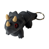 Supportive Solutions Triceratops Keyring & Bag Charm - One Size - Multi-coloured  - New, Handmade