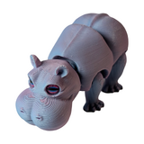 Supportive Solutions Hippo Keyring & Bag Charm - One Size - Multi-coloured  - New, Handmade