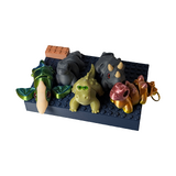 Supportive Solutions Dinosaurs Keyring & Bag Charm Multi-Pack - Set of 5 Multi-coloured - New, Handmade