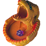 Supportive Solutions Mini Dragon Dice Tower - One Size Orange & Red - New, Handmade
